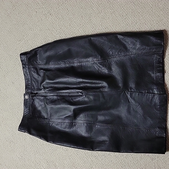 Leather Skirt Express Size 3/4 - Picture 1 of 3
